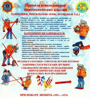 Правила использования пиротехнических изделий
