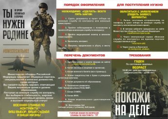 Военная служба по контракту